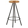 Set de mesa y taburetes de bar 5 piezas madera maciza de mango