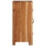 Aparador de madera maciza de acacia 55x35x75 cm