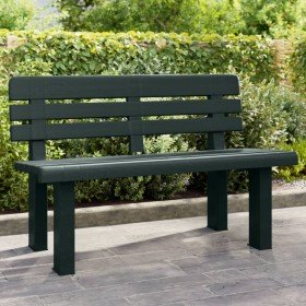 Banco de jardín polipropileno verde 110x52x71 cm Banco de jardín polipropileno verde 110x52x71 cm