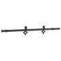 Kit de herrajes para puertas correderas acero negro 152,5 cm