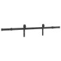 Kit de herrajes para puertas correderas acero negro 152,5 cm