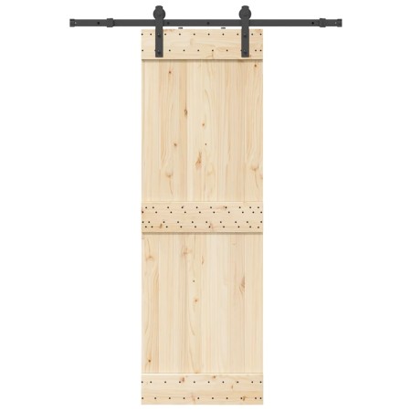 Kit de herrajes para puertas correderas acero negro 152 cm en Artículos para puertas | Comprar online en Foro24