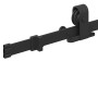 Kit de herrajes para puertas correderas acero negro 183 cm