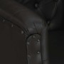 Sillón de cuero auténtico negro