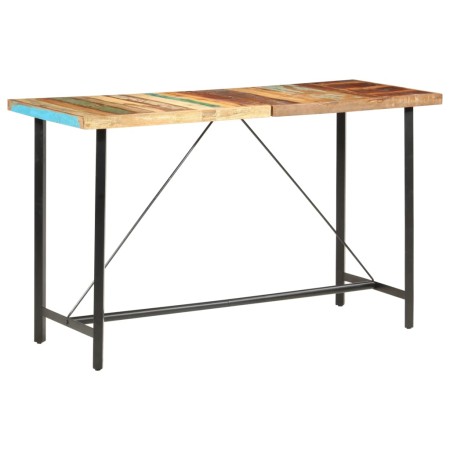 Mesa alta de cocina de madera maciza reciclada 180x70x107 cm en Mesas de cocina y de comedor | Comprar online en Foro24