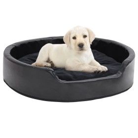 Cama para perros felpa y cuero sintético negra 79x70x19 cm de vidaXL, Camas para perros - Ref: Foro24-171262, Precio: 60,72 €...