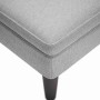 Tumbona con almohada y reposabrazo derecho tela gris nube