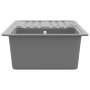 Fregadero reversible gris de granito de una cubeta con