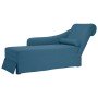 Chaise longue respaldo reposabrazos derecho terciopelo azul en Divanes | Comprar online en Foro24