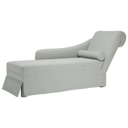 Chaise longue respaldo apoyabrazos derecho terciopelo