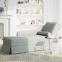 Chaise longue respaldo apoyabrazos derecho terciopelo