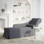 Chaise longue respaldo reposabrazos derecho terciopelo