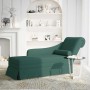 Chaise longue respaldo reposabrazos derecho terciopelo