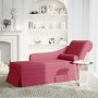 Chaise longue respaldo reposabrazos derecho terciopelo