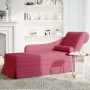 Chaise longue respaldo reposabrazos derecho terciopelo