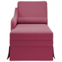 Chaise longue respaldo reposabrazos derecho terciopelo