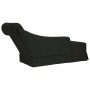 Chaise longue respaldo reposabrazos derecho terciopelo negro