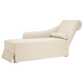 Chaise longue respaldo reposabrazos derecho terciopelo lino Chaise longue respaldo reposabrazos derecho terciopelo lino