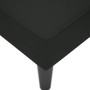 Chaise longue con reposabrazos derecho terciopelo negro