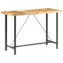 Mesa de bar madera maciza de mango rugosa 150x70x107 cm en Mesas de cocina y de comedor | Comprar online en Foro24