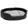 Cama para perros felpa y cuero sintético negro gris 90x79x20 cm von vidaXL, Betten für Hunde - Ref: Foro24-171255, Preis: 70,...