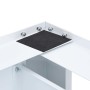 Soporte pedestal doble para lavadora con cajones blanco