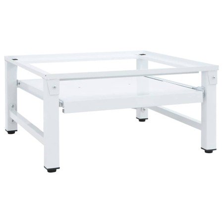 Soporte pedestal para lavadora con estante extraíble blanco en Accesorios para lavadoras y secadoras | Comprar online en Foro24