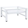 Soporte pedestal para lavadora con estante extraíble blanco