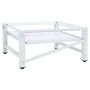 Soporte pedestal para lavadora con estante extraíble blanco