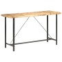 Mesa de bar madera maciza de mango rugosa 180x70x107 cm