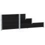 Arriate elevado de 3 niveles madera maciza pino negro 120x80 cm en Maceteros y jardineras | Comprar online en Foro24