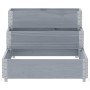 Arriate elevado de 3 niveles madera maciza pino gris 120x80 cm