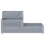 Arriate elevado de 3 niveles madera maciza pino gris 120x80 cm en Maceteros y jardineras | Comprar online en Foro24