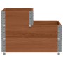Arriate elevado de 3 niveles madera maciza pino marrón 120x80cm en Maceteros y jardineras | Comprar online en Foro24