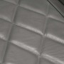 Sillón de cuero de cabra auténtico gris