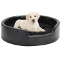 Schwarzes Hundebett aus Plüsch und Kunstleder, 69 x 59 x 19 cm von vidaXL, Betten für Hunde - Ref: Foro24-171261, Preis: 54,3...