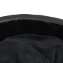 Schwarzes Hundebett aus Plüsch und Kunstleder, 69 x 59 x 19 cm von vidaXL, Betten für Hunde - Ref: Foro24-171261, Preis: 54,3...