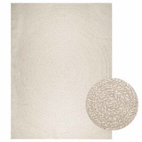 Alfombra ZIZUR apariencia yute interior exterior crema