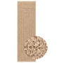 Alfombra ZIZUR aspecto yute interior/exterior beige 200x200 cm