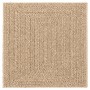 Alfombra ZIZUR aspecto yute interior/exterior beige 240x240 cm