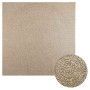 Alfombra ZIZUR aspecto yute interior/exterior beige 240x240 cm