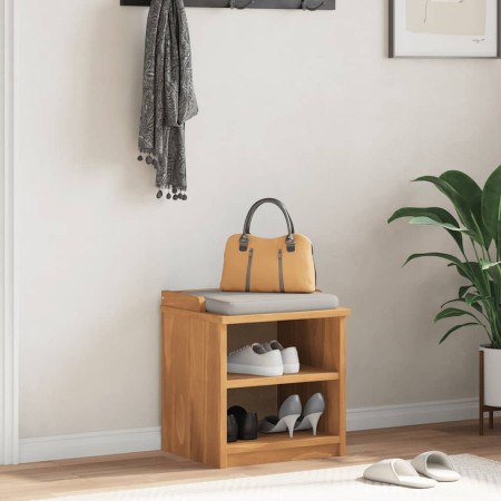 Banco de recibidor SANDNES madera maciza de pino 45x40x50 cm