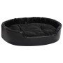 Cama para perros felpa y cuero sintético negra 90x79x20 cm de vidaXL, Camas para perros - Ref: Foro24-171263, Precio: 75,42 €...