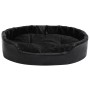 Cama para perros felpa y cuero sintético negra 90x79x20 cm de vidaXL, Camas para perros - Ref: Foro24-171263, Precio: 75,42 €...