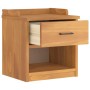 Banco de recibidor SANDNES madera maciza de pino 45x40x50 cm