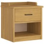 Banco de recibidor SANDNES madera maciza de pino 45x40x50 cm