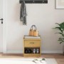 Banco de recibidor SANDNES madera maciza de pino 45x40x50 cm