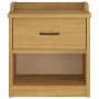 Banco de recibidor SANDNES madera maciza de pino 45x40x50 cm