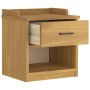 Banco de recibidor SANDNES madera maciza de pino 45x40x50 cm