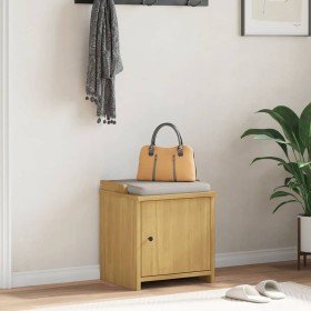 Banco de recibidor SANDNES madera maciza de pino 45x40x50 cm